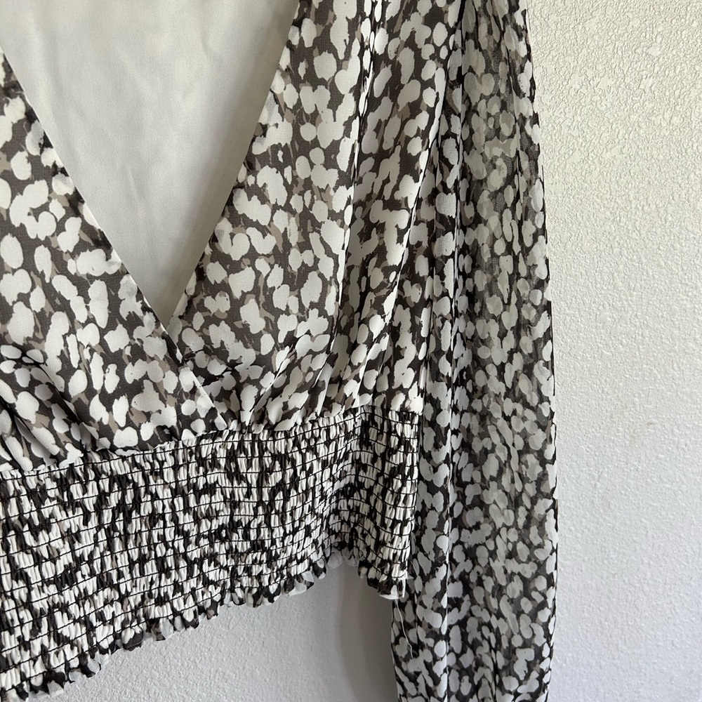 Wilfred Monochrome Patterned Blouse - image 3